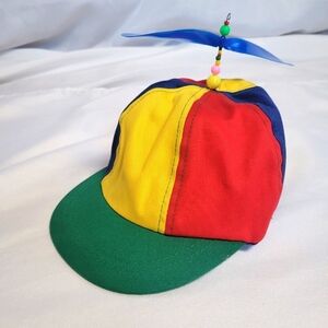 Color Block Propeller Helicopter Child's Hat One Size